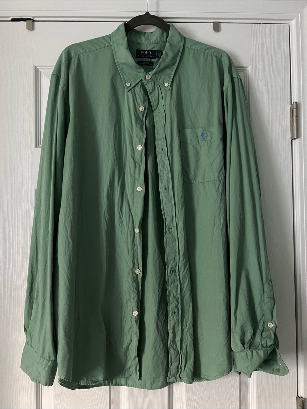 Ralph Lauren Light Sage Green Button-Down Shirt